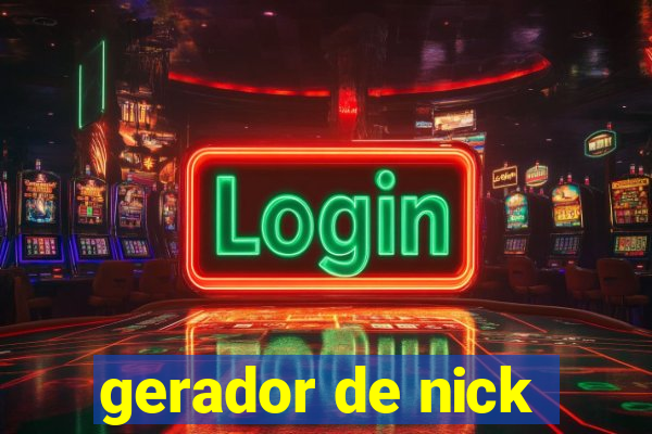 gerador de nick